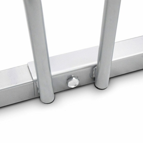 Solidny stojak na rowery 4 miejsca metal malowany proszkowo, kompatybilny z oponami 35‑60 mm