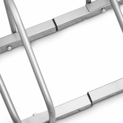 Solidny stojak na rowery 4 miejsca metal malowany proszkowo, kompatybilny z oponami 35‑60 mm