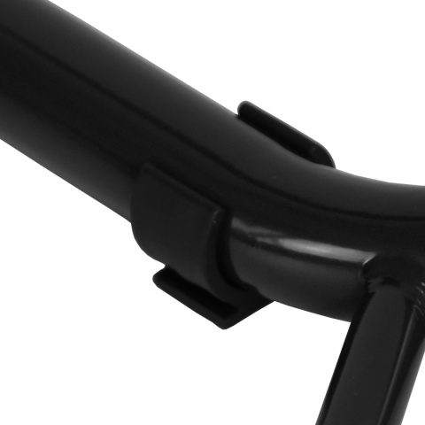 Stojak motocyklowy czarny – uchwyt warsztatowy 250 kg na tylne koło 21–31 cm