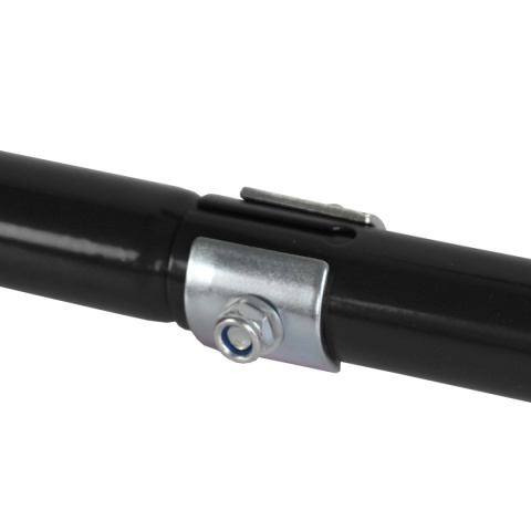 Stojak motocyklowy czarny – uchwyt warsztatowy 250 kg na tylne koło 21–31 cm