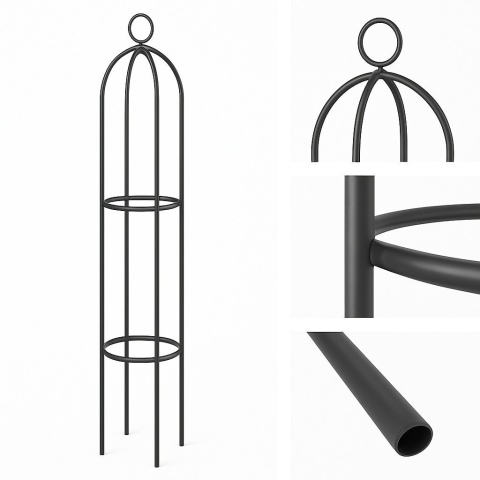 Stylowa metalowa pergola ogrodowa wspornik na róże 150 cm marki Bituxx