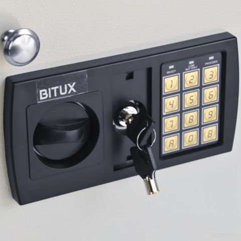 Szafka na Klucze Zamykana na Szyfr SEJF Bituxx Biały elektroniczny
