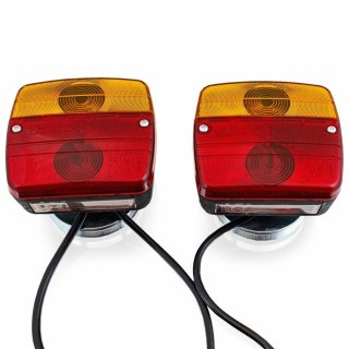 ZESTAW OŚWIETLENIOWY TYLNYCH ŚWIATEŁ PRZYCZEPY 7 PINOWE ZŁĄCZE