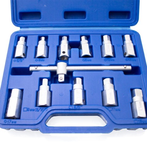 Zestaw 12 nasadek Bituxx do korków spustowych oleju – uniwersalny