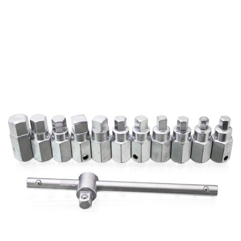 Zestaw 12 nasadek Bituxx do korków spustowych oleju – uniwersalny