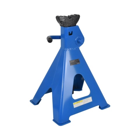 Zestaw 2 sztuk kobyłek warsztatowych Bituxx o udźwigu 12 t każda. Regulacja wysokości 48,7-74,8 cm