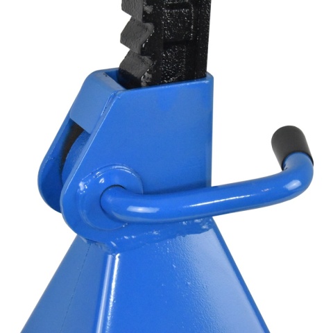 Zestaw 2 sztuk kobyłek warsztatowych Bituxx o udźwigu 12 t każda. Regulacja wysokości 48,7-74,8 cm