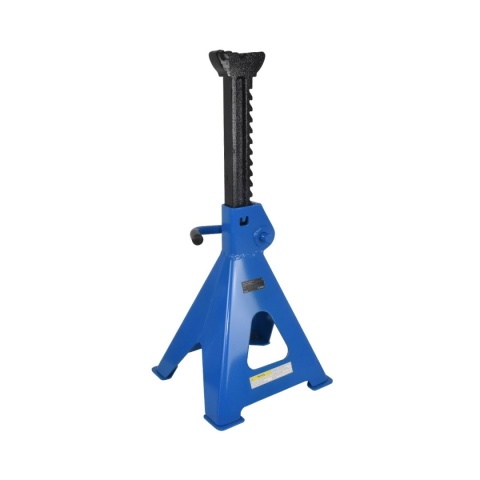 Zestaw 2 sztuk kobyłek warsztatowych Bituxx o udźwigu 12 t każda. Regulacja wysokości 48,7-74,8 cm