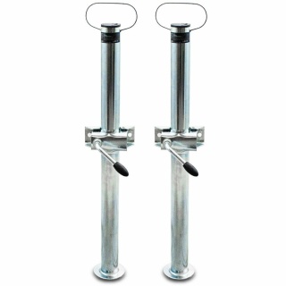 Zestaw 4 podpór z obejmą 70 cm marki Bituxx – uniwersalne podpory dla lawety/przyczepy