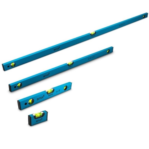 Zestaw 4szt Poziomice magnetyczne BITUXX 10 / 40 / 100 / 150cm Komplet