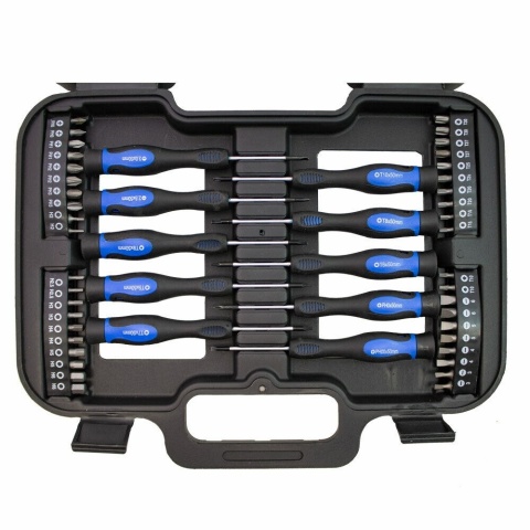 Zestaw 58‑elementowy wkrętaków precyzyjnych i bitów Bituxx – stal Cr‑V