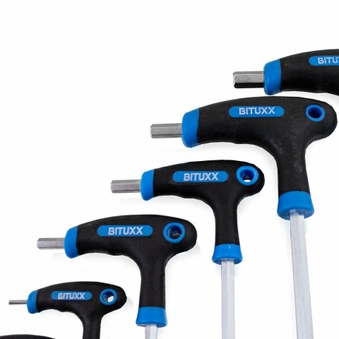 Zestaw Kluczy imbusowych 11 elementów 2mm-10mm Bituxx Imbusy Komplet