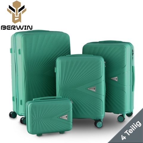 Zestaw Walizek 4szt Xl+L+M+Kuferek Morska Bryza BERWIN ABS na 4 kółkach
