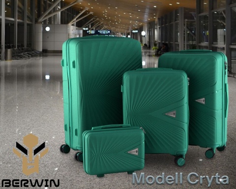 Zestaw Walizek 4szt Xl+L+M+Kuferek Morska Bryza BERWIN ABS na 4 kółkach