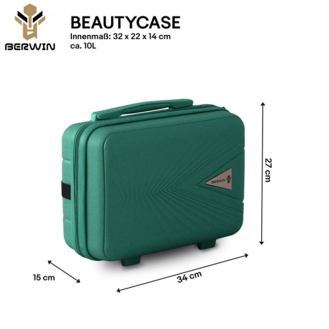 Zestaw Walizek 4szt Xl+L+M+Kuferek Morska Bryza BERWIN ABS na 4 kółkach