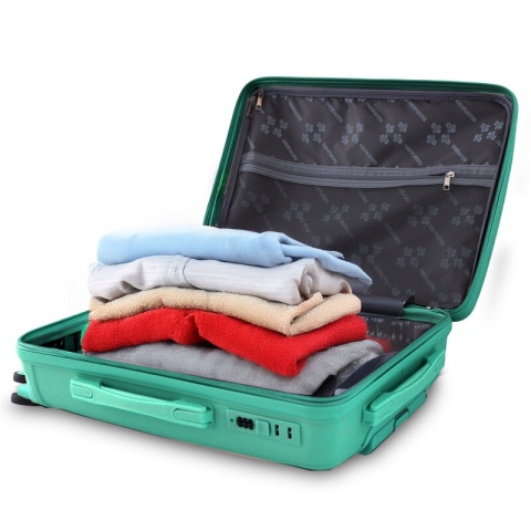 Zestaw Walizek 4szt Xl+L+M+Kuferek Morska Bryza BERWIN ABS na 4 kółkach