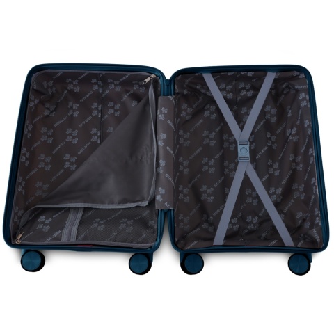 Zestaw Walizek 4szt Xl+L+M+Kuferek Morska Zieleń ABS na 4 kółkach