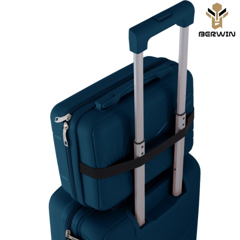 Zestaw Walizek 4szt Xl+L+M+Kuferek Morska Zieleń ABS na 4 kółkach