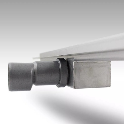 Befliesbar odpływ liniowy 130 cm – stal nierdzewna, syfon, nowoczesny prysznic