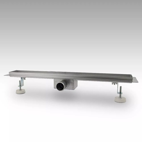 Befliesbar odpływ liniowy 130 cm – stal nierdzewna, syfon, nowoczesny prysznic