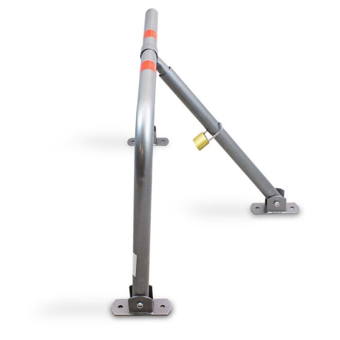 Bituxx – Zestaw 2 blokad parkingowych zamykanych na klucz | Stalowa barierka zabezpieczająca miejsce parkingowe