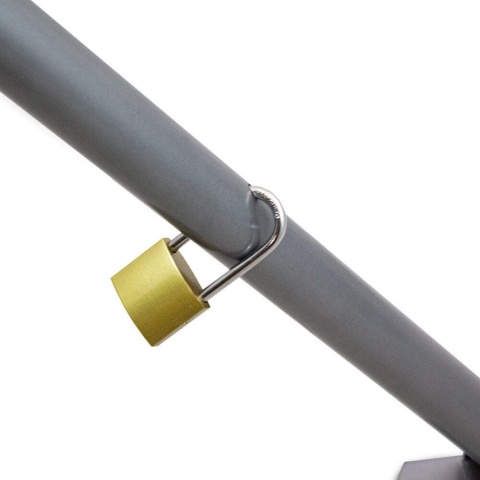 Bituxx – Zestaw 2 blokad parkingowych zamykanych na klucz | Stalowa barierka zabezpieczająca miejsce parkingowe