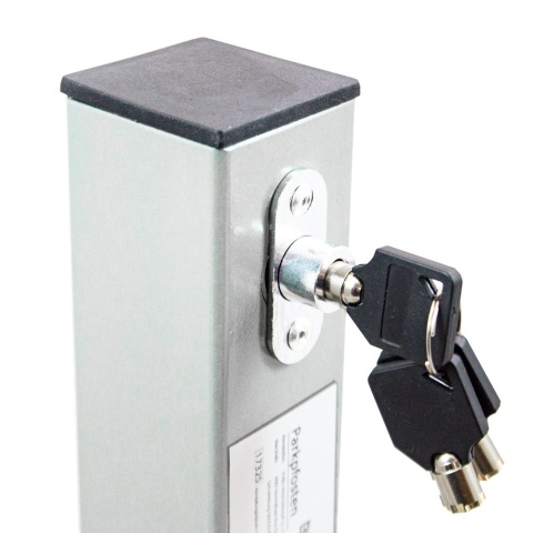 Bituxx – Zestaw 4 składanych stalowych blokad parkingowych | solidna barierka na miejsce parkingowe