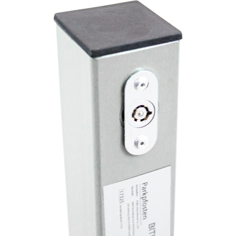 Bituxx – Zestaw 4 składanych stalowych blokad parkingowych | solidna barierka na miejsce parkingowe