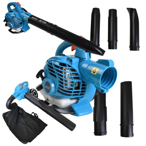 Bituxx dmuchawa-odkurzacz do liści spalinowy – mocny silnik dwusuwowy z workiem na liście