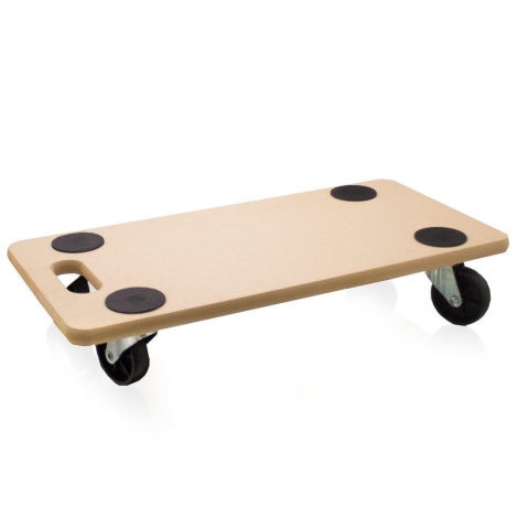 Bituxx – wózek transportowy 200 kg, płyta MDF 58×28,5 cm | platforma do mebli i paczek