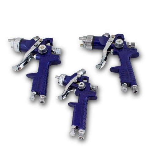 Bituxx zestaw 3 pistoletów natryskowych HVLP w walizce – profesjonalne narzędzie do malowania