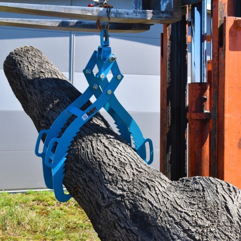 Chwytak do drewna Bituxx 720 mm – kleszcze samozaciskowe 1500 kg