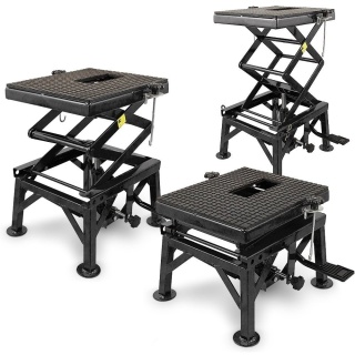 Hydrauliczny podnośnik nożycowy Bituxx 135 kg mobilny podnośnik motocyklowy z regulacją wysokości