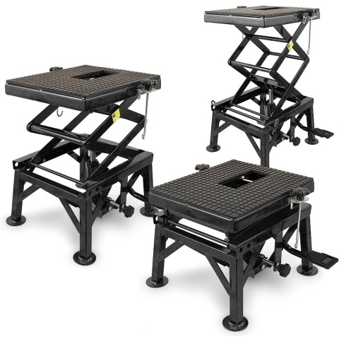 Hydrauliczny podnośnik nożycowy Bituxx 135 kg mobilny podnośnik motocyklowy z regulacją wysokości