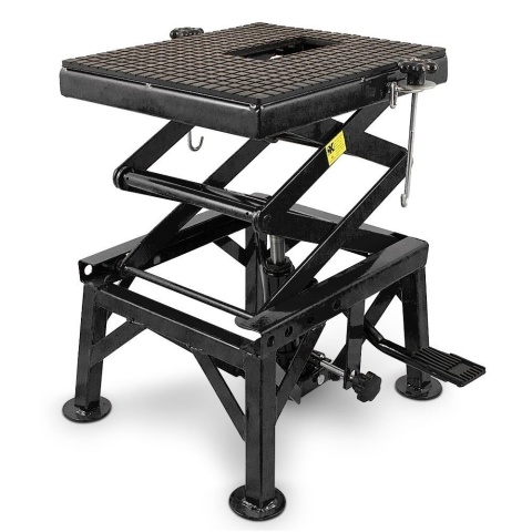 Hydrauliczny podnośnik nożycowy Bituxx 135 kg mobilny podnośnik motocyklowy z regulacją wysokości