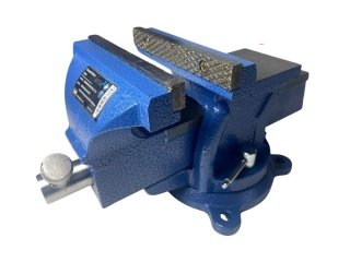 Imadło ślusarskie Bituxx 125 mm – żeliwne, obrotowa podstawa 360°, mocne mocowanie warsztatowe