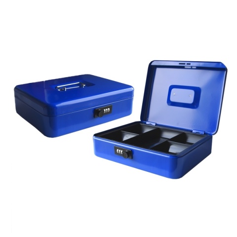 Kasetka transportowa niebieska z uchwytem – do przechowywania dokumentów i drobnych przedmiotów