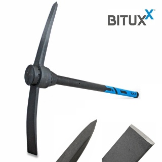 Kilof Bituxx 3 kg – trzonek z włókna szklanego, gumowany uchwyt