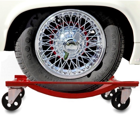 Komplet 4 wózków manewrowych Bituxx 680 kg – stalowy zestaw warsztatowy