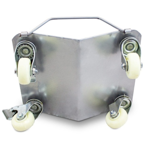 Komplet wózków manewrowych profilowanych 4 szt 680 kg do przemieszczania pojazdów i maszyn