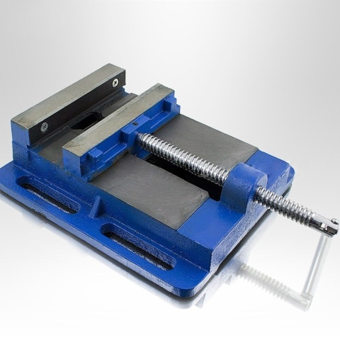 Masywne imadło maszynowe BITUXX 125 mm stalowe imadło warsztatowe z utwardzanymi szczękami