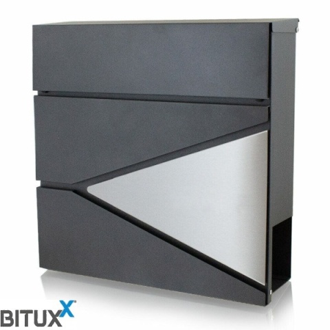 Metalowa skrzynka na listy + gazetnik – nowoczesna skrzynka na listy i prasę