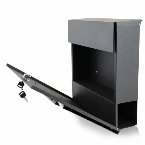 Metalowa skrzynka na listy + gazetnik – nowoczesna skrzynka na listy i prasę