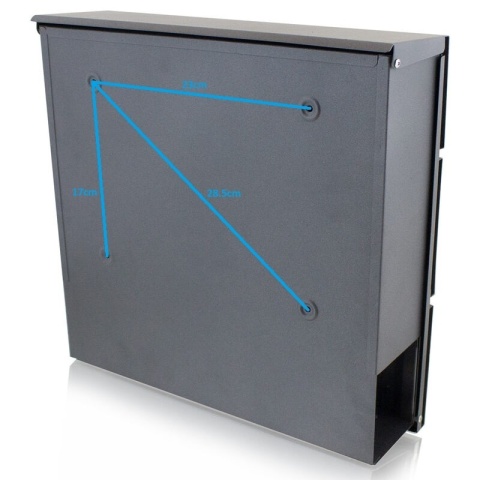 Metalowa skrzynka na listy + gazetnik – nowoczesna skrzynka na listy i prasę