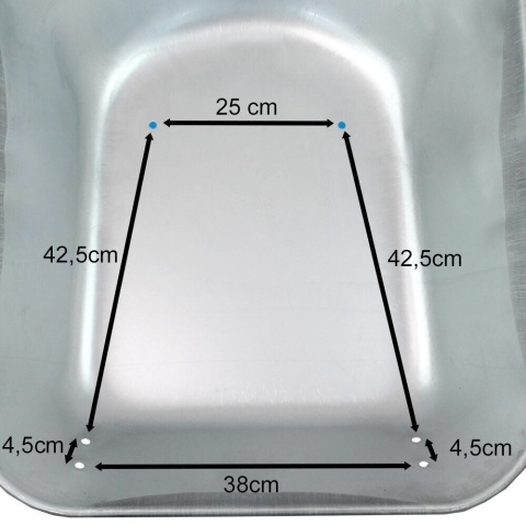 Misa Bituxx do taczki 100 L – stal ocynkowana, wymienna koleba