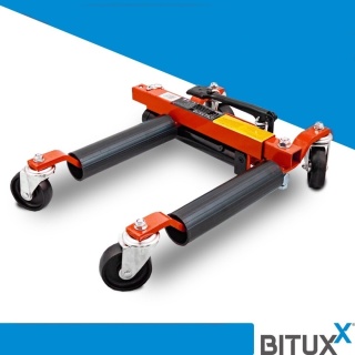 Wózek hydrauliczny manewrowy Bituxx 560 kg – rolkowy podnośnik pod koło auta