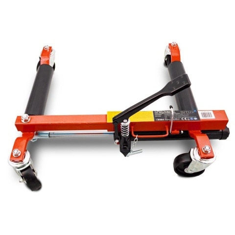 Wózek hydrauliczny manewrowy Bituxx 560 kg – rolkowy podnośnik pod koło auta