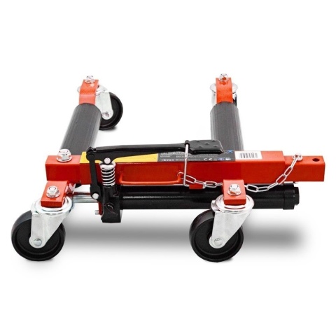 Wózek hydrauliczny manewrowy Bituxx 560 kg – rolkowy podnośnik pod koło auta