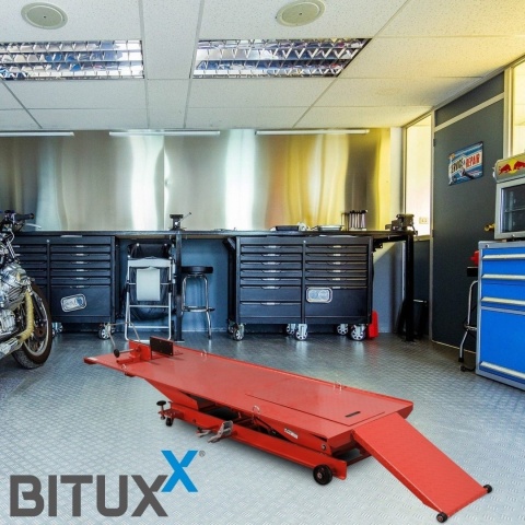 Hydrauliczny podnośnik motocyklowy Bituxx 460 kg – platforma serwisowa, regulowany lift