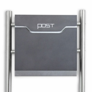 Skrzynka pocztowa Bituxx z gazetnikiem na stojaku – wolnostojąca skrzynka na listy